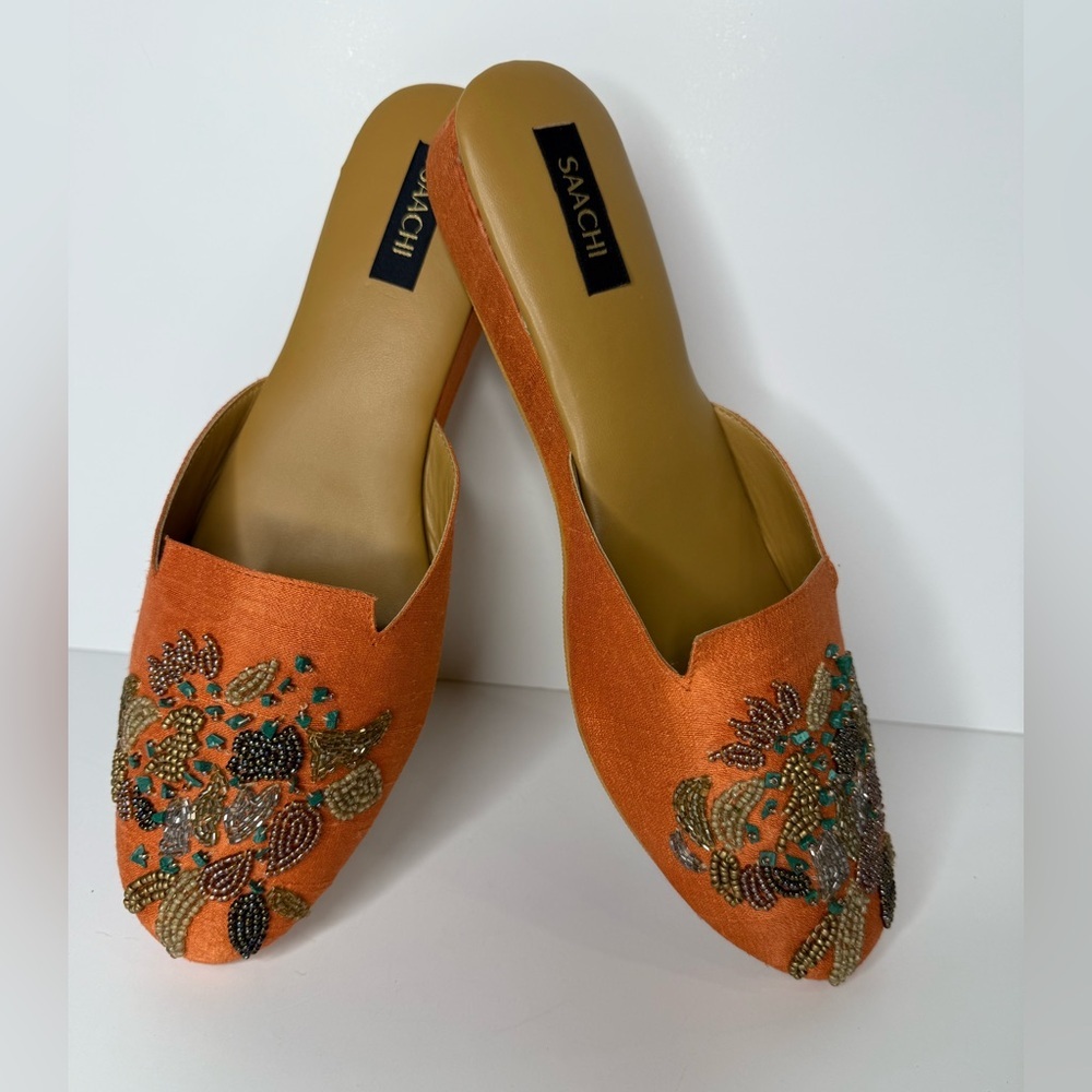 Saachi Embroidered Mules